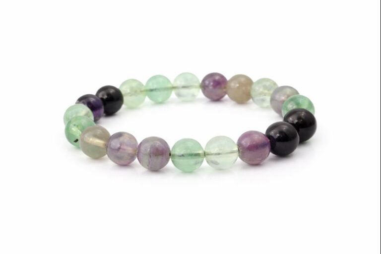 Academic Bracelet made with Fluorite crystal for memory focus and logical thinking