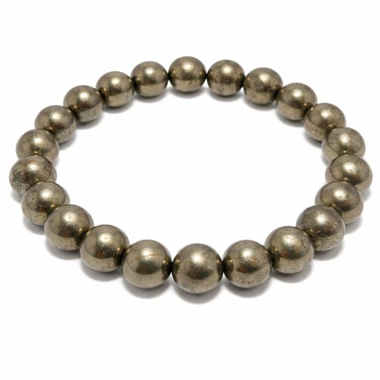 Money Magnet Bracelet made with natural Pyrite crystal for wealth and financial growth