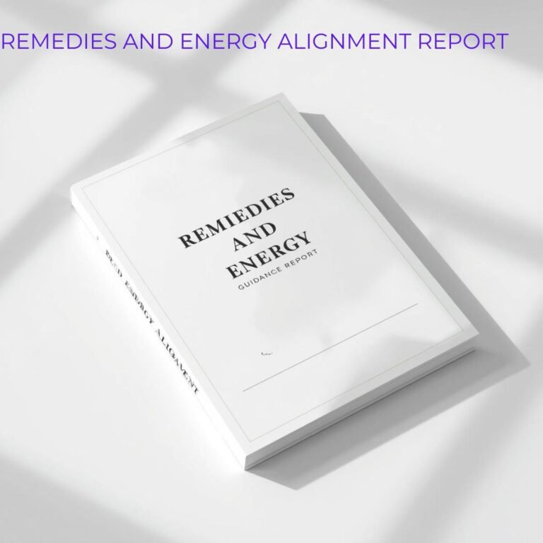 remedies and energy alignment guidance report for career stability