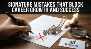 signature mistakes for career growth and success